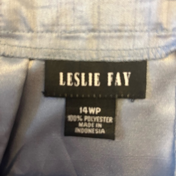 NWT Leslie Fay 2 pieces suit Women's gray size 14WP - Picture 3 of 9